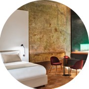 Ein Zimmer des Artemisia Domus Hotels